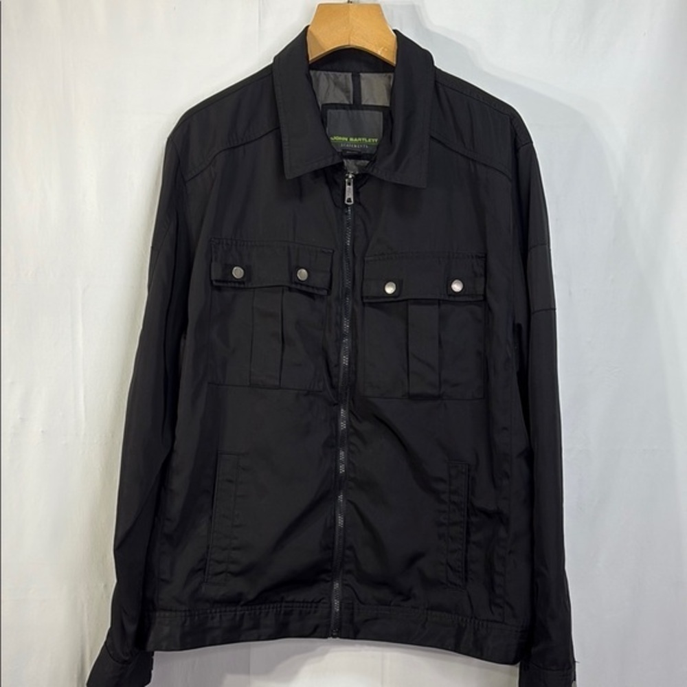 🚢 John Bartlett Black Lightweight  Jacket with Relaxed Fit